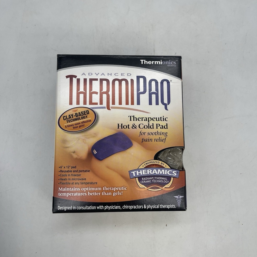 ThermiPaq Hot/Cold Pain Relief Wrap 6"x12" Hot/Cold Therapy Therapeutic Clay NEW